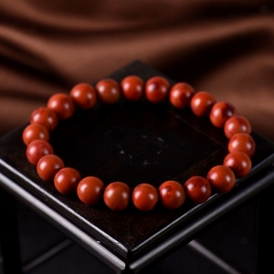 8.5mm火焰纹南红单圈手串