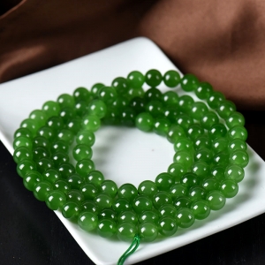 8mm山料和田碧玉108佛珠