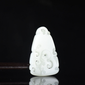 籽料和田白玉凤凰吊坠