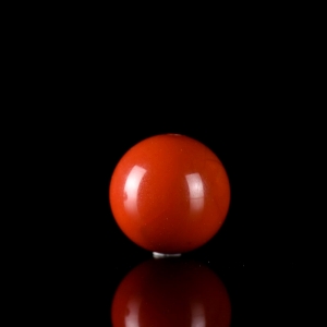 15.5mm柿子红南红圆珠配件