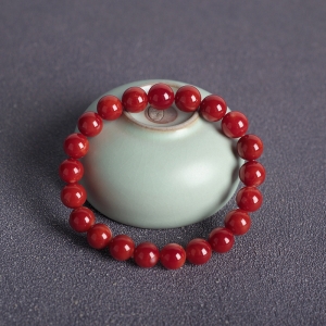 8.5mm阿卡牛血红珊瑚单圈手串