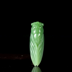 山料和田碧玉一鸣惊人吊坠