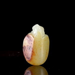 籽料和田白玉龙龟吊坠