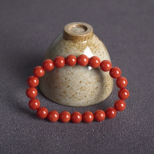 9mm沙丁珊瑚单圈手串