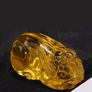 金珀琥珀貔貅吊坠