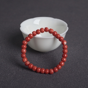 MOMO珊瑚桶珠单圈手串