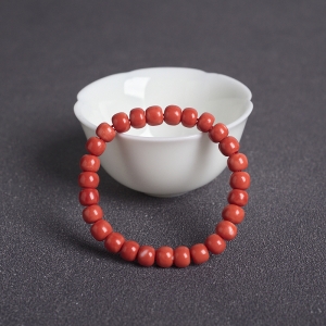 MOMO珊瑚桶珠单圈手串