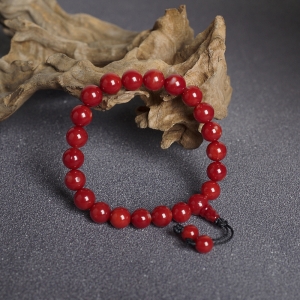 8mm阿卡牛血红珊瑚单圈手串