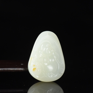 籽料和田白玉弥勒佛吊坠