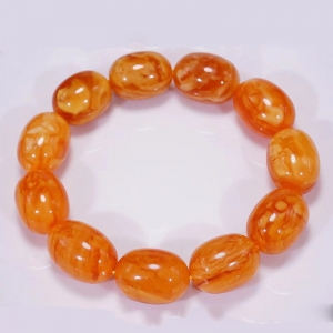 老蜜蜡枣珠单圈手串