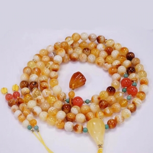 6mm多色蜜蜡108佛珠