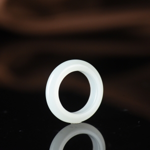 籽料和田白玉指环