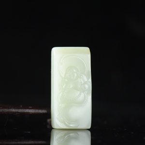 山料和田白玉弥勒佛吊坠