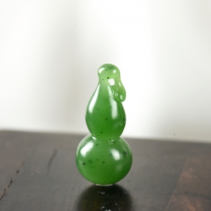 山料和田碧玉福禄吊坠