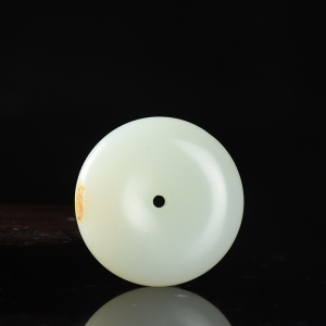 籽料和田白玉平安扣吊坠