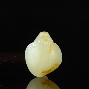 籽料和田白玉龙龟吊坠