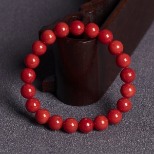 9mm沙丁珊瑚单圈手串