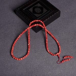 MOMO珊瑚桶珠108佛珠