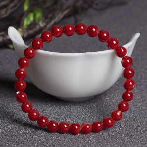 6mm阿卡牛血红珊瑚单圈手串