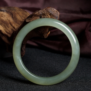 59mm山料和田青玉平安镯