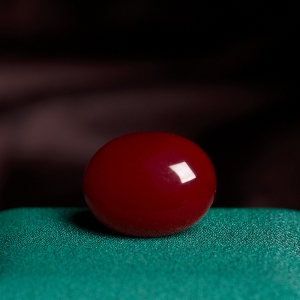 阿卡牛血红珊瑚蛋面形戒面