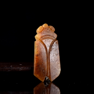 籽料和田玉一鸣惊人吊坠