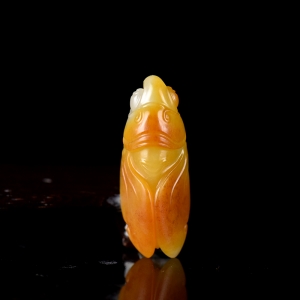 籽料和田玉一鸣惊人吊坠