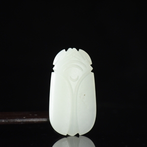 籽料和田白玉一鸣惊人吊坠