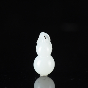 山流水料和田白玉福禄吊坠