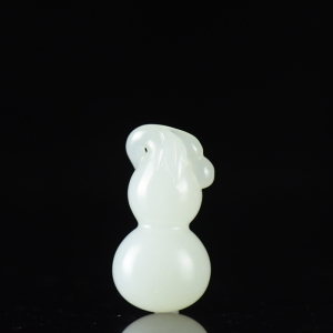 籽料和田白玉福禄吊坠