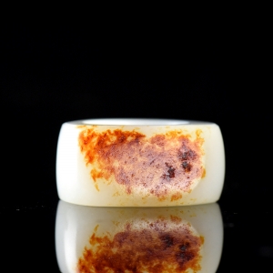 籽料和田白玉扳指