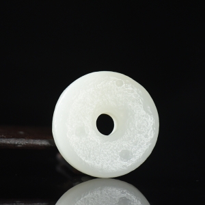 籽料和田白玉平安扣吊坠