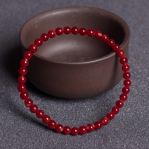 4.5mm阿卡牛血红珊瑚单圈手串