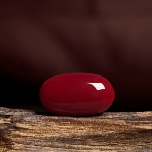 阿卡牛血红珊瑚蛋面形戒面