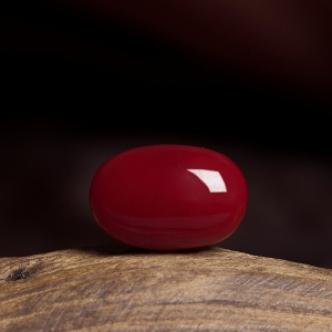 阿卡牛血红珊瑚蛋面形戒面