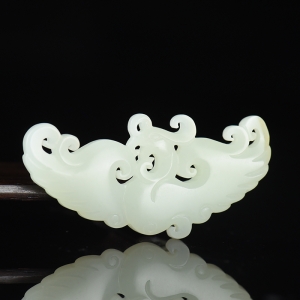 籽料和田白玉凤凰吊坠