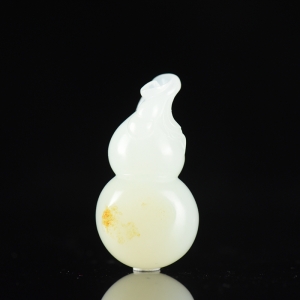 籽料和田白玉福禄吊坠