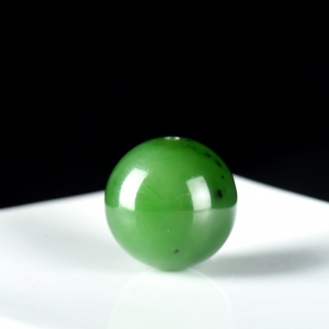 20mm山料和田碧玉圆珠配件