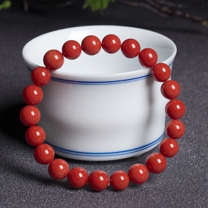 8mm沙丁珊瑚单圈手串