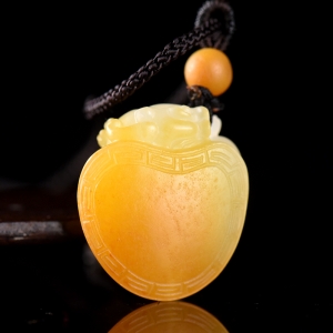 山流水料和田玉龙龟吊坠