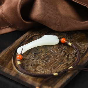 籽料和田白玉马手绳