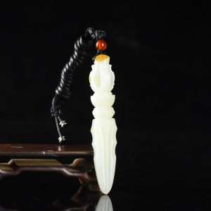 山料和田白玉金刚杵吊坠