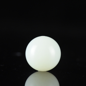 20mm山流水料和田白玉圆珠配件