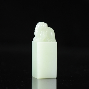 山料和田白玉貔貅印章