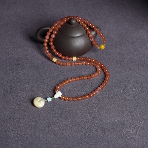 7mm冰飘料南红108佛珠