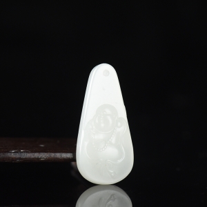 山料和田白玉弥勒佛吊坠