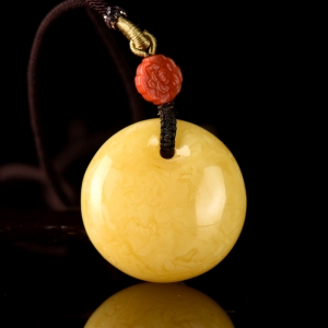 白花蜜蜜蜡公主扣吊坠