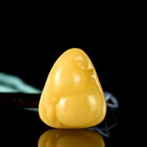 白花蜜蜜蜡福禄吊坠