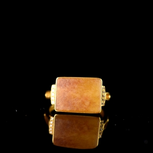 18K籽料和田玉戒指