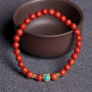 6mm沙丁珊瑚单圈手串